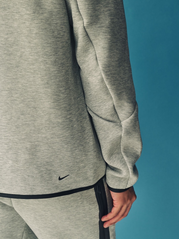 Nike Grey Tech Fleece Zip-Up Hoodie - Image 5 of 24