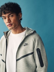 Sivá - Nike Tech Fleece Zip Up Hoodie - Obrázok 6 z 24