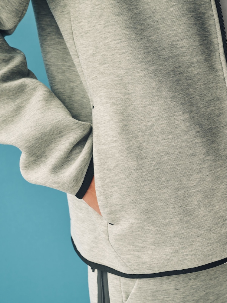 Nike Grey Tech Fleece Zip-Up Hoodie - Image 7 of 24