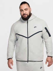 Sivá - Nike Tech Fleece Zip Up Hoodie - Obrázok 9 z 24