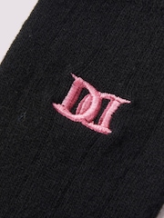 Duchamp Black Mens Chunky Cashmere Mix Rib Socks - Image 3 of 3