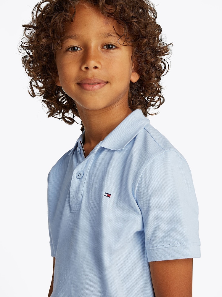 Tommy Hilfiger Blue Flag Short Sleeve 100% Cotton Polo Shirt - Image 1 of 6