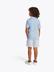 Tommy Hilfiger Blue Flag Short Sleeve 100% Cotton Polo Shirt - Image 4 of 6