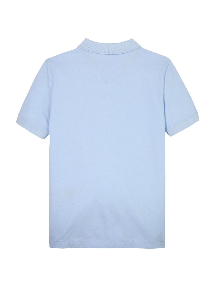Tommy Hilfiger Blue Flag Short Sleeve 100% Cotton Polo Shirt - Image 6 of 6