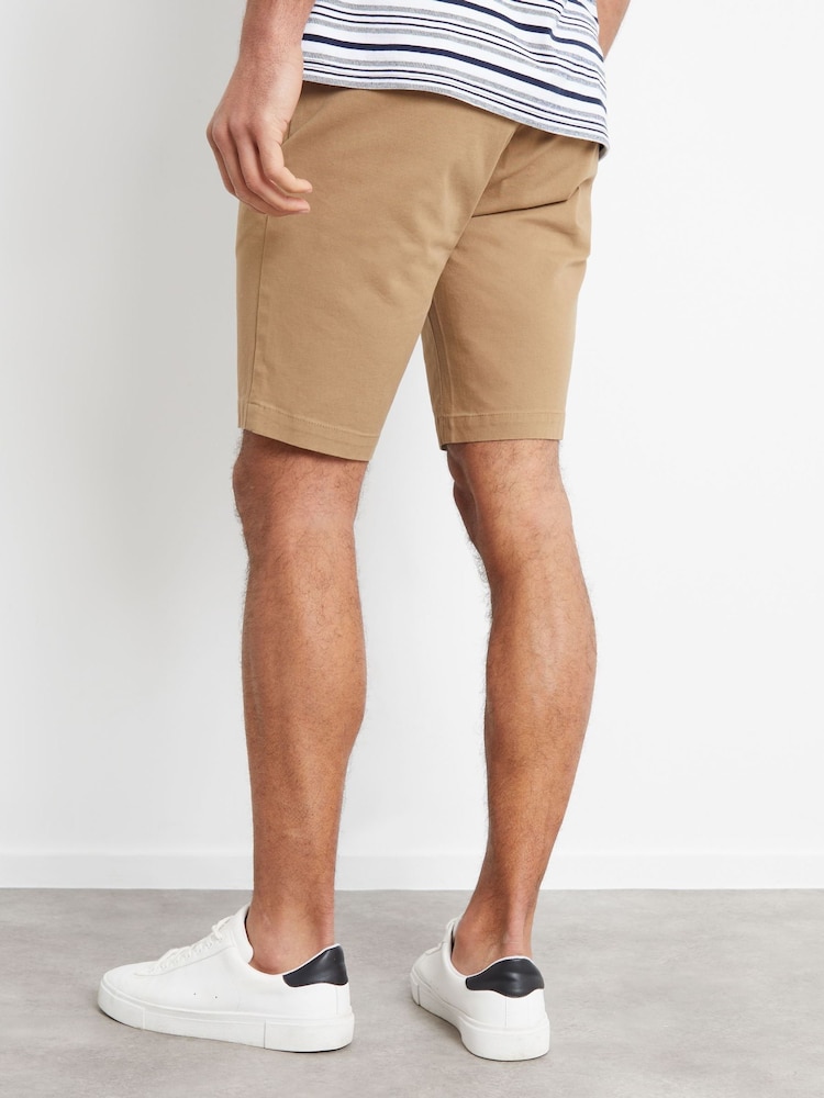 Piedra - Threadbare Slim Fit Cotton Chino Shorts With Stretch - Imagen 2 de 4 Piedra - Threadbare Slim Fit Cotton Chino Shorts With Stretch - Imagen 2 de 4