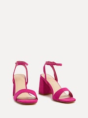 Linzi Pink Tara Barely There Block Heeled Sandals - Image 3 of 5