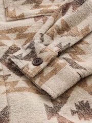 Stone - Borg Lined Pattern Shacket - Bild 10 von 12