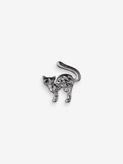 Black Halloween Cat Sparkle Brooch - Image 4 of 7