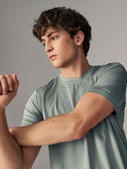 Темно-шалфейно-зеленый - Фактурная футболка Active Gym - Image 1 of 8