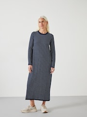 Hush Blue Dixie Striped Knitted Dress - Image 1 of 3