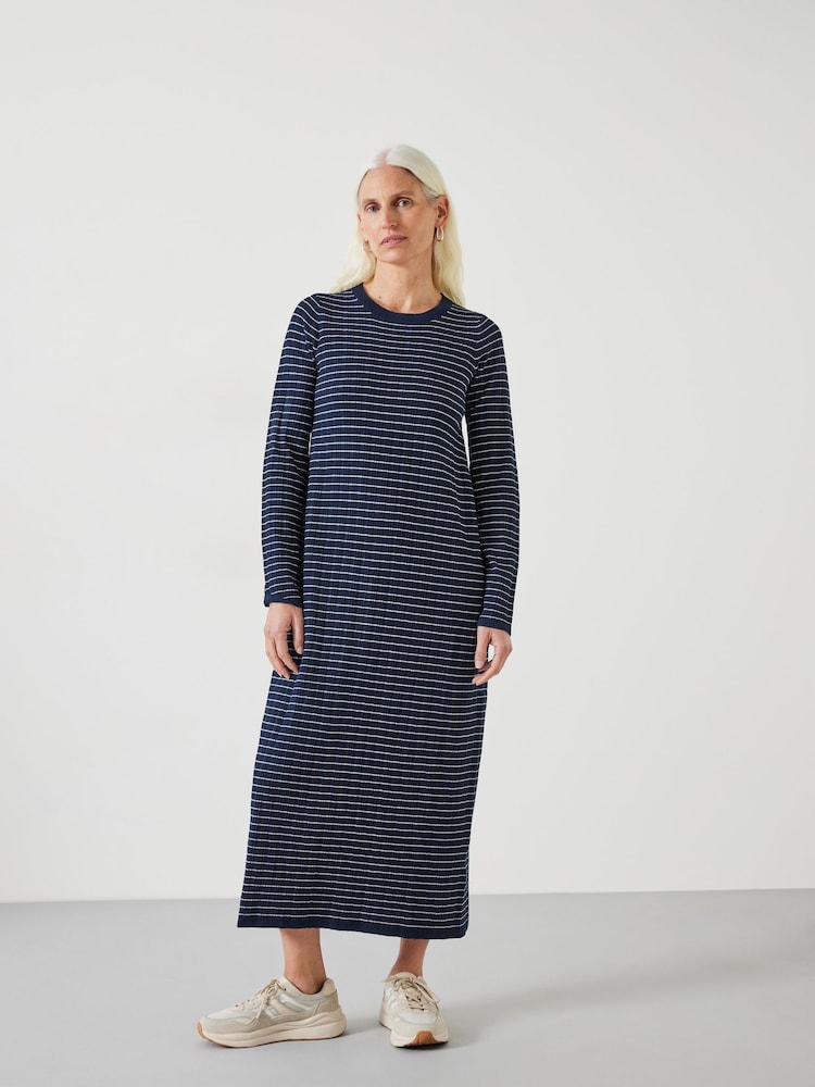 Hush Blue Dixie Striped Knitted Dress - Image 1 of 3