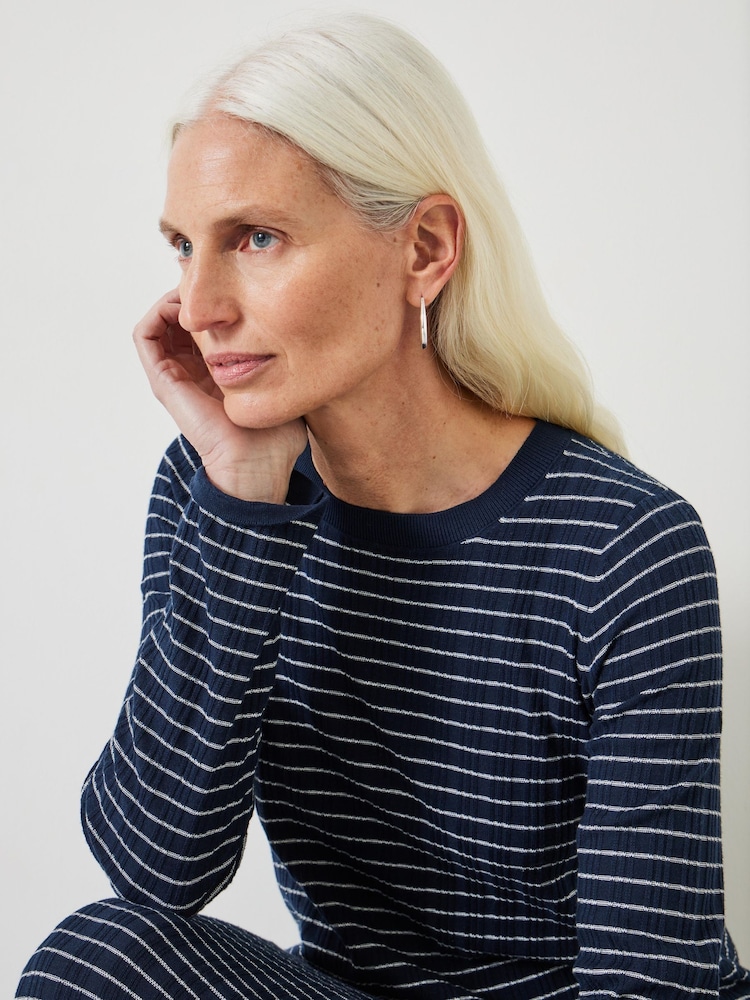 Hush Blue Dixie Striped Knitted Dress - Image 2 of 3