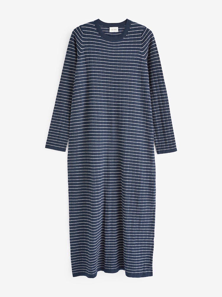 Hush Blue Dixie Striped Knitted Dress - Image 3 of 3