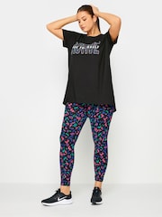 Yours Curve Black Be yourself Active Top - Image 2 of 5