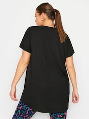 Yours Curve Black Be yourself Active Top - Image 3 of 5