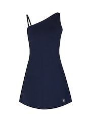 Sweaty Betty Navy Blue All Round Asymmetric Dress - Image 10 of 10