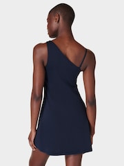 Sweaty Betty Navy Blue All Round Asymmetric Dress - Image 2 of 10