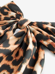 Animal Check Bow Hair Clip - Image 5 of 5