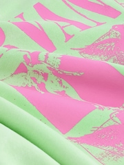 Lime Green License Nirvana Bright Washed Slogan Graphic Sweatshirt - Image 6 of 6