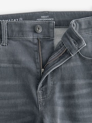 Grey Mid Slim Fit Comfort Stretch Jeans - Image 10 of 13