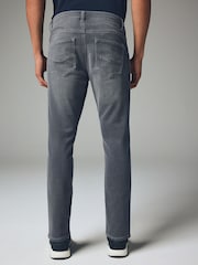 Grey Mid Slim Fit Comfort Stretch Jeans - Image 5 of 13