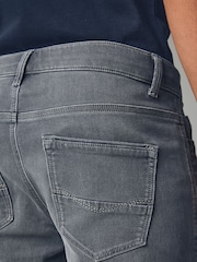 Grey Mid Slim Fit Comfort Stretch Jeans - Image 8 of 13