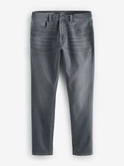 Grey Mid Slim Fit Comfort Stretch Jeans - Image 9 of 13