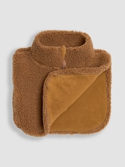 JoJo Maman Bébé Brown Borg Zip Neck Cosy - Image 5 of 5