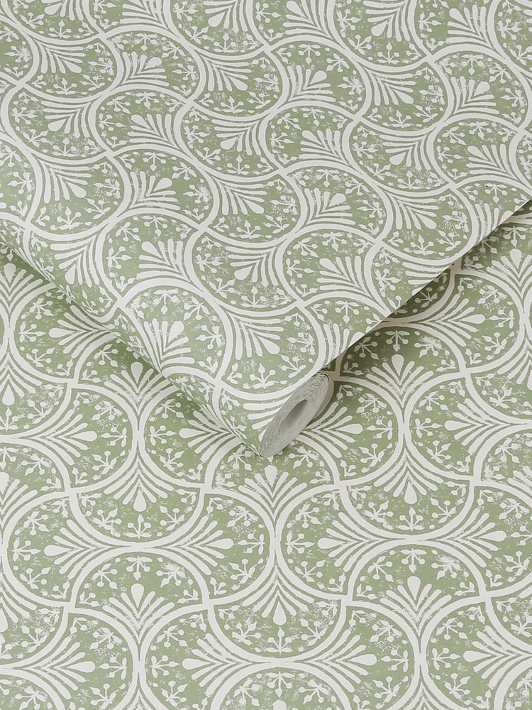 Graham & Brown Green Hopwood Cottage Wallpaper - Image 3 of 3