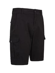Mountain Warehouse Black Mens Lakeside 100% Cotton Cargo Shorts - Image 2 of 5