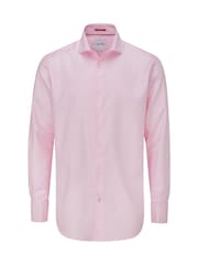 Skopes Pink 100% Cotton Double Cuff Dobby Shirt - Image 3 of 6