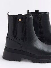 River Island Black Girls Stud Chelsea Boots - Image 4 of 4