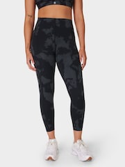 Sweaty Betty Black Fade Print 7/8 Length Power UltraSculpt 7/8 High Waist Leggings - Image 1 of 8