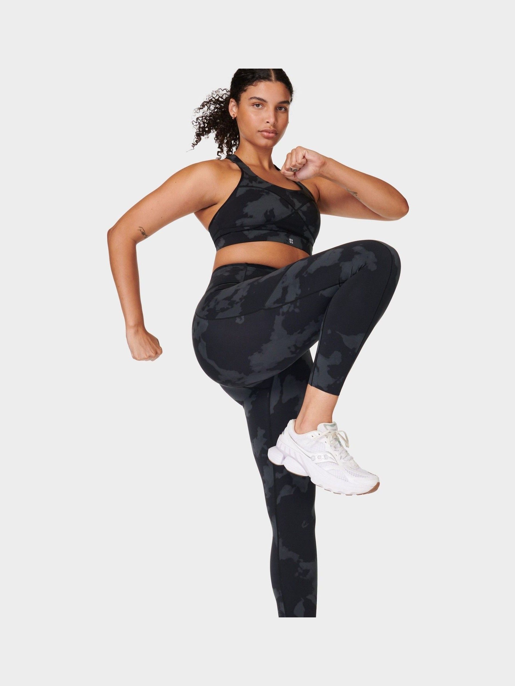 Buy Sweaty Betty Black Fade Print 7/8 Length Power UltraSculpt 7/8 High ...