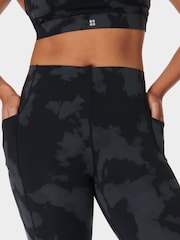 Sweaty Betty Black Fade Print 7/8 Length Power UltraSculpt 7/8 High Waist Leggings - Image 6 of 8
