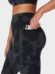 Sweaty Betty Black Fade Print 7/8 Length Power UltraSculpt 7/8 High Waist Leggings - Image 7 of 8