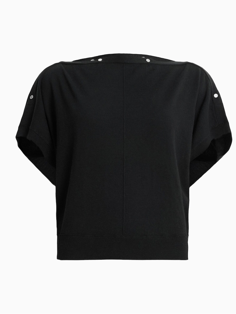 AllSaints Black Eli Sleeveless Top - Image 6 of 6