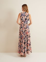Phase Eight Black Vora Printed Tiered Maxi Dress - Image 2 of 7
