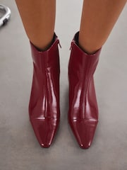 Red Patent Forever Comfort® Chisel Toe Ankle Boots - Image 2 of 9