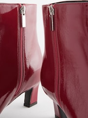 Red Patent Forever Comfort® Chisel Toe Ankle Boots - Image 9 of 9