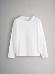 The Set Black/Black/White/Black & White Stripe 4 Pack Heavyweight Long Sleeve T-Shirts - Image 10 of 13