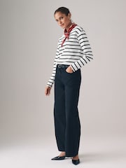 The Set Black/Black/White/Black & White Stripe 4 Pack Heavyweight Long Sleeve T-Shirts - Image 4 of 13