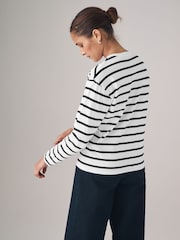 The Set Black/Black/White/Black & White Stripe 4 Pack Heavyweight Long Sleeve T-Shirts - Image 5 of 13