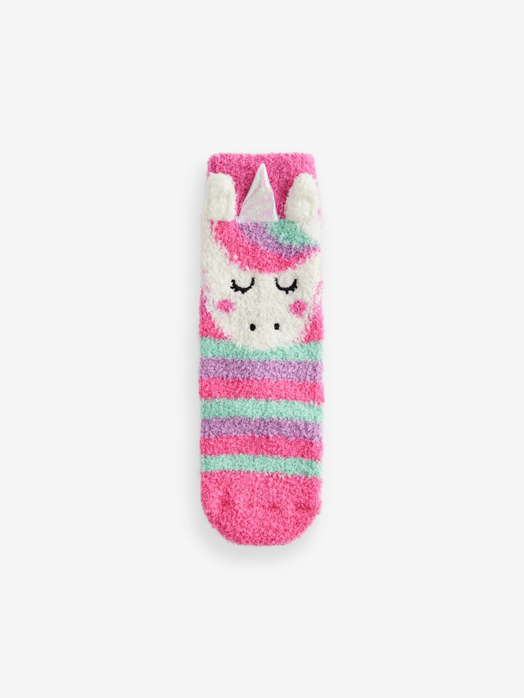 pinkes Einhorn - Weihnachtliche kuschelige Söckchen - Bild 1 von 3 pinkes Einhorn - Weihnachtliche kuschelige Söckchen - Bild 1 von 3