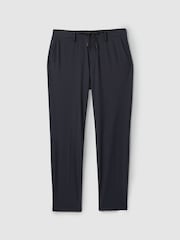 Reiss Navy Split Technical Drawstring Trousers - Image 2 of 5