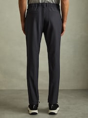 Reiss Navy Split Technical Drawstring Trousers - Image 4 of 5