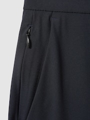 Reiss Navy Split Technical Drawstring Trousers - Image 5 of 5