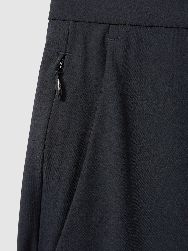 Marineblau - Reiss Split Funktionshose mit Kordelzug - Bild 6 von 6