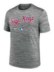 Nike Grey Miami Marlins Velocity Practice T-Shirt - Image 2 of 3