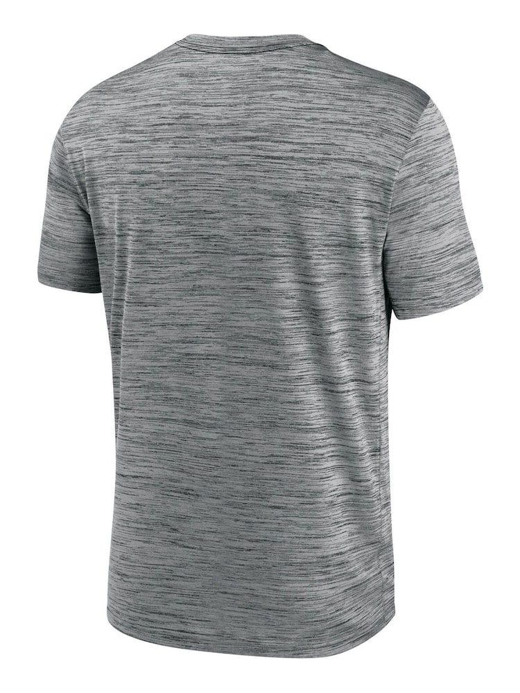 Nike Grey Miami Marlins Velocity Practice T-Shirt - Image 3 of 3